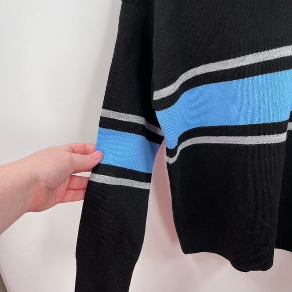 BP Black and Blue Stripe Pullover Sweater Size Small NWOT - Picture 3 of 6